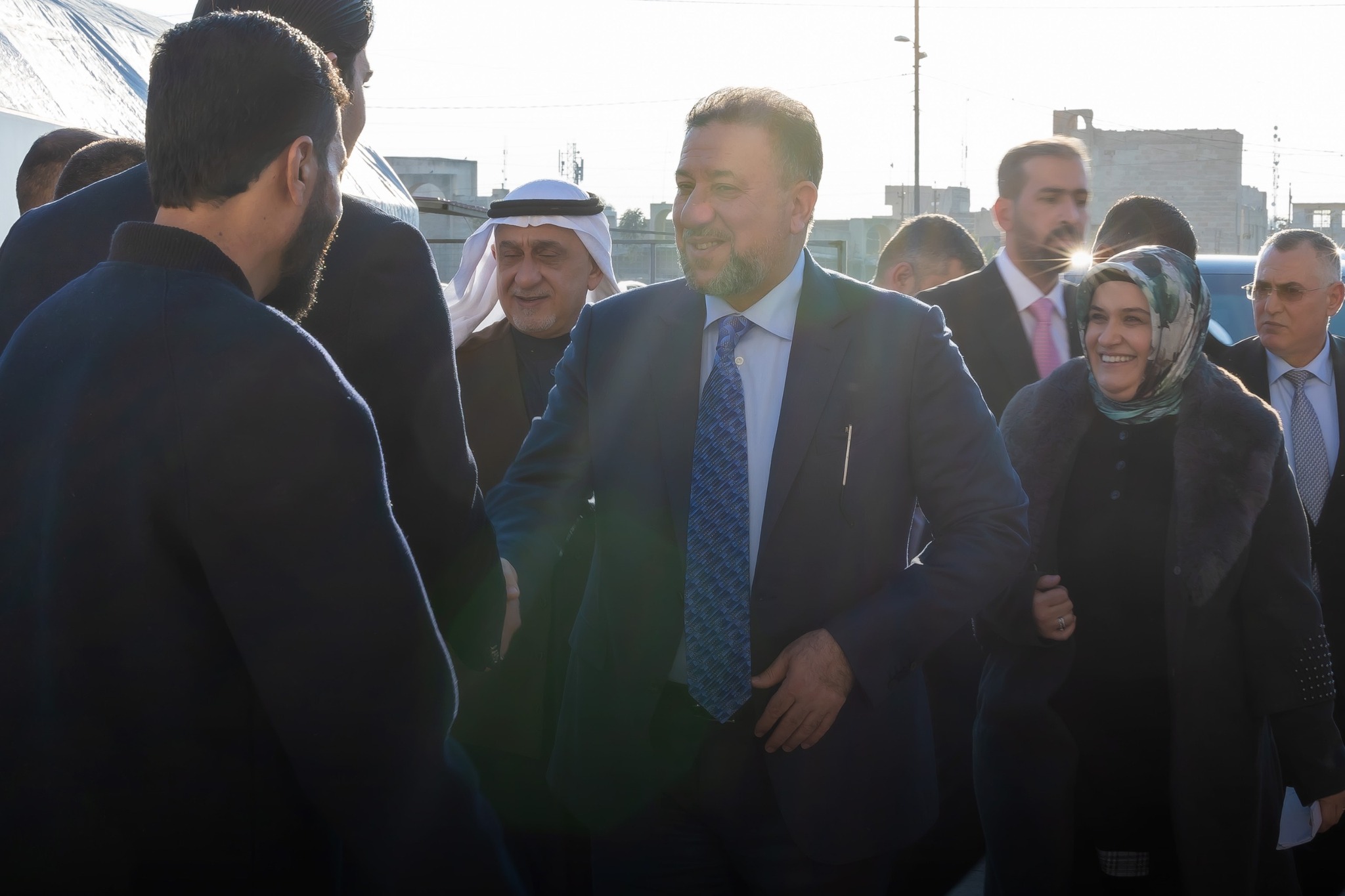 الشيخ خميس الخنجر يزور مكتب عضو مجلس محافظة نينوى سمية الخابوري