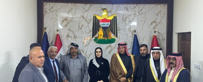 الجحيشي تستقبل بمكتبها عددا من وجهاء وشيوخ بغداد لمناقشة احتياجاتهم الخدمية والمعيشية