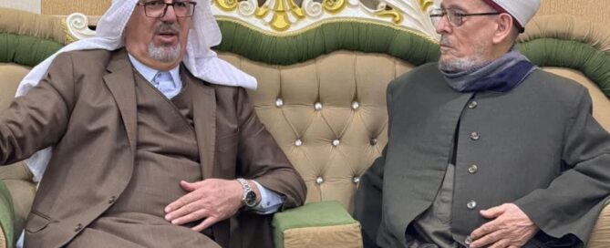 الشيخ عبد الخالق العزاوي يستقبل العلامة الشيخ الدكتور أحمد الطه