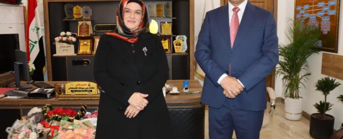 الخابوري تبحث مع مدير صحة نينوى الواقع الصحي وإعادة إعمار المستشفيات