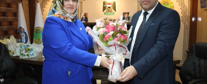 الخابوري تزور المديرية العامة لتربية نينوى وتهنئ مديرها الجديد