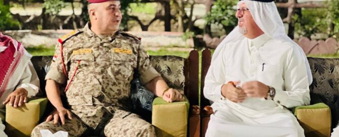 نائب الأمين العام لحزب السيادة يستقبل قائد عمليات ديالى في مضيفه بالمنصورية