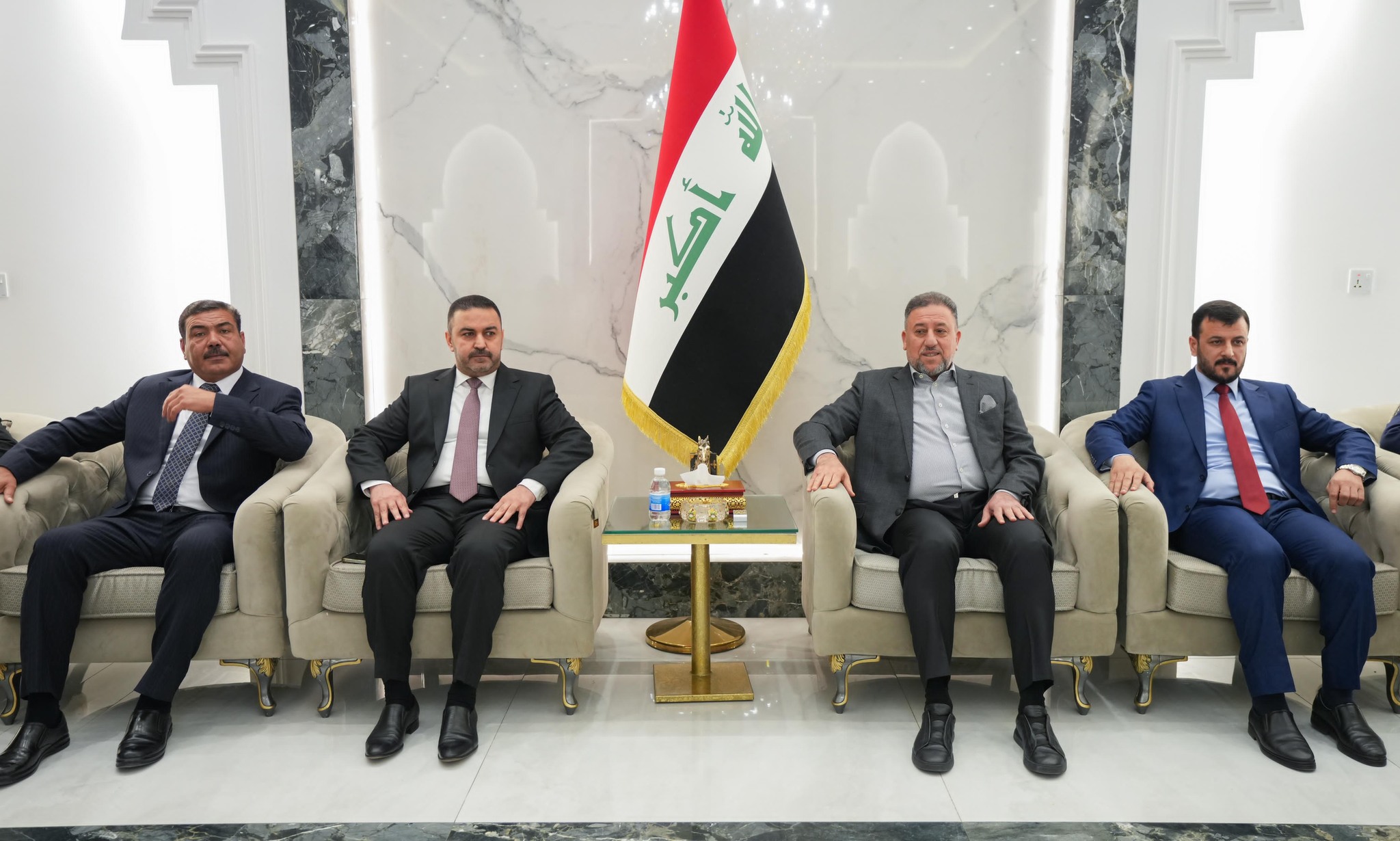 الشيخ خميس الخنجر يلتقي مرشحي تحالف السيادة في محافظة بغداد