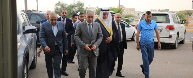 الدكتور خميس السعد يحضر مجلسي عزاء في الرمادي