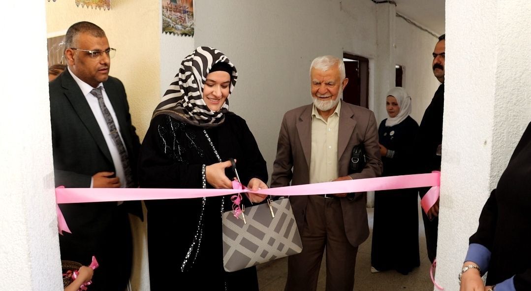 الخابوري تزور معرض ثانوية نينوى الإقرائية للبنات