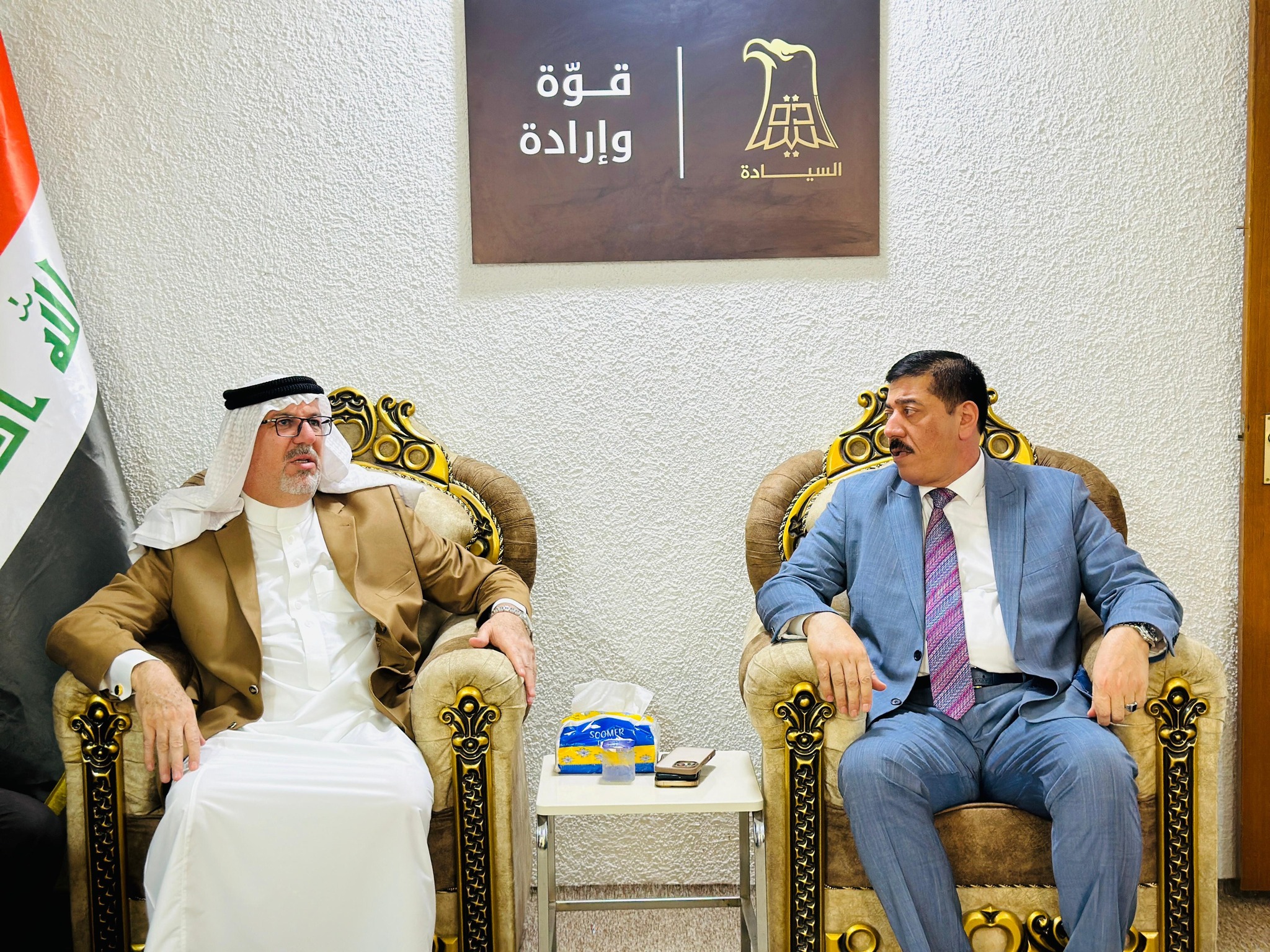 نائب الأمين العام لحزب السيادة يزور مقرات الحزب في كركوك ويؤكد على دعم التلاحم المجتمعي