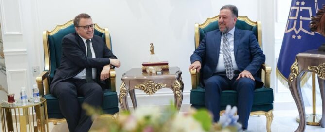 رئيس تحالف السيادة يستقبل السفير التركي في بغداد